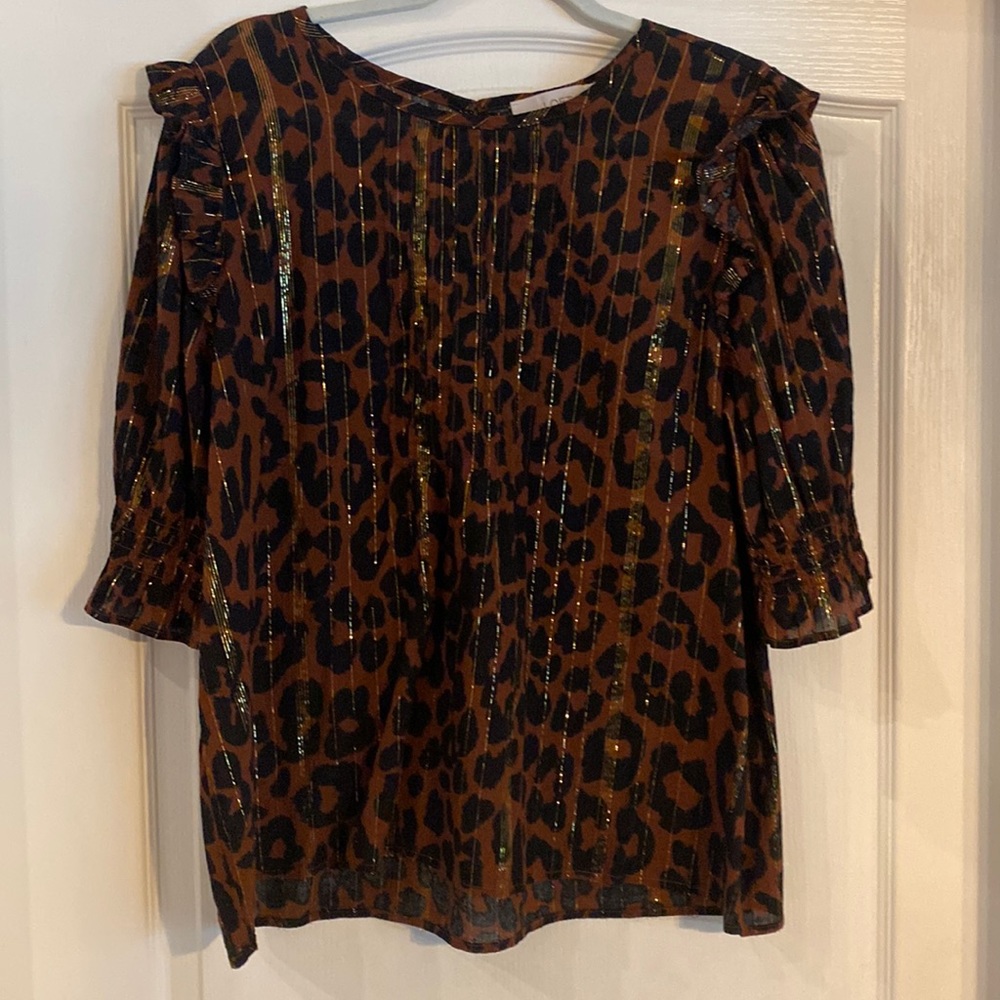 Loft Leopard pattern top